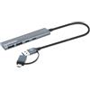 Manhattan 4-Port USB A/C Hub 2x USB-A USB-C Ports - Hub - 4-Port (181075)