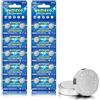 avmzvo LR1130 Pile a bottone Batterie AG10 LR54 189 389 1,5V a bottone alcaline, 20 pezzi, senza mercurio, confezione sicura per bambini【5 anni di garanzia di conservazione】