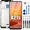 EFAITHLIFE Sostituzione Schermo per Samsung Galaxy A21s, con Telaio A217 A217F/DS A217M/DS A217F/DSN, Assieme digitalizzatore Display LCD con Strumenti di Riparazione