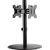 Techly 361186 Braccio da scrivania per 2 Monitor da 17 a 32 Nero