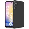 N NEWTOP Cover Compatibile per Samsung Galaxy A25 5G, Custodia TPU SOFT Gel Silicone Ultra Sottile Flessibile Case Posteriore Protezione Fotocamera Anti Urto Guscio Scocca Colorato (Nero)