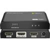 Techly 104837 Splitter HDMI2.0 4K 2vie HDR/EDID Nero