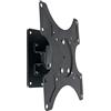 Techly 301412 Supporto a Muro per TV LED LCD 19-37'' inclinabile 1 snodo Nero Nero