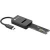Techly 368055 Adattatore SSD da USB-C™ a NVMe/SATA M.2 Nero