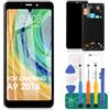 SRJTEK Display LCD OLED per Samsung Galaxy A9 2018 per Samsung A9 Star Pro, ricambio per kit digitalizzatore Samsung A9s Touch SM-A920F (nero, con cornice)