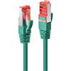 Lindy Rj45/Rj45 Cat6 Cavo di rete, 2m, color verde (RJ-45, Male/Male)