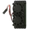 TECKEEN Cassa del dissipatore di calore della lega di alluminio con doppi fan per Raspberry Pi Zero 2W