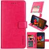 BellaCase Custodia a Portafoglio in Pelle Premium Blackview BV9900/BV9900 Pro [Slot per schede] [Cavalletto] [Fibbia Magnetica] Cover Blackview BV9900/BV9900 Pro Smartphone (Rose Red)