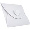C.X.Y. 50pz Porta CD DVD Custodia Forma Cuore Regalo Cartoncino Perlato (Bianco)