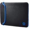 HP Custodia Sleeve Reversibile in Neoprene per Notebook fino a 14, Nero/Blu
