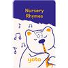 Yoto Nursery Rhymes - Scheda musicale acustica per bambini da utilizzare con lettore Yoto e mini lettore audio tutto in 1, ascolto educativo senza schermo con divertenti canzoni cantate per giocare,
