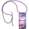 SIMao Cover Collana per Cellulare Compatibile con Samsung Galaxy A20e Custodia Trasparente Silicone con Cordino Necklace Case Antiurto Protettivo Cover Custodia da Collo Custodia con Cordino, Unicorno