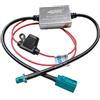 Asudaro Amplificatore del segnale autoradio ANT208 V5 Connettore FAKRA 12V24V Amplificatore radio antenna Amplificatore ricezione di segnale antenna radio per auto Regolazione della frequenza universale