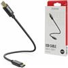 Hama cavo di ricarica USB C - USB C (USB 2.0 tipo-C, 3A, 20 cm, 480 Mbit/s, per la ricarica, nylon) nero