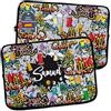 LolaPix Custodia per Laptop e Tablet. Personalizzato con Nome. MacBook/Acer/Dell/Samsung/HP. Porta PC Portatile. Neoprene. Borsa Porta PC. Diverse Misure. Graffiti