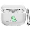 CasurvivePro Per Custodie Per Cuffie Airpods Pro 2, Con Moschettone Custodie In Tpu Trasparente Con Motivo Carino Per Apple Airpods Pro (2a Generazione) Custodie Di Ricarica Di Seconda Generazione