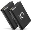 CELLONIC 2x Batteria per Navigatore GPS Compatibile con Garmin Alpha 100, Montana 600, Alpha 200, 010-11599-00 - (2200mAh, 3.7V)