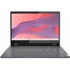 Lenovo IdeaPad Flex 3i Chromebook Laptop, Display FHD da 15,6, Intel Pentium N6000, 8 GB di RAM, SSD da 128 GB, 1920 x 1080 px, Touchscreen, Chrome OS, Abyss Blue