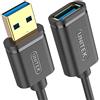 UNITEK Cavo UNITEK da USB 3.0 A maschio a USB A femmina/prolunga / 0,5 metri, nero/prolunga per stampante, tastiera, lettore di schede ecc. / Y-C456GBK