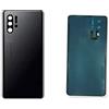 Senza Marchio compatibile con HUAWEI P30 PRO VOG-L29 VOG-L09 VOG-L04 Copri Batteria NERO Vetro Posteriore Back REAR Cover Retro guscio Scocca completa biadesivo adesivo + lente obbiettivo BACK CAMERA