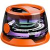 Generic Altoparlante magnetico Bluetooth multifunzionale, mini altoparlanti wireless, portatile, impermeabile, con adsorbimento magnetico, per telefoni e superfici metalliche, dotato di luce RGB arancione