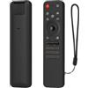 Hesupy Custodia protettiva in silicone per LG MR25GA, antiscivolo, morbida, antiurto, antipolvere, con cordino per telecomando MR25GA, colore: nero