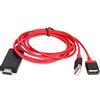 Hoopoocolor Adattatore HDMI Cavo USB Tipo C, Adattatore da Telefono A TV 1080P, Adattatore HDTV Universale da Tipo C A HDMI, Supporta Tutto Per Telefoni Cellulari, Tablet, Ios E Dispositivi Android