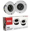 Tweeter KIT SET PER BOSS AUDIO SYSTEMS TW30 2 125 watt rms 250 watt max da 9,6 cm di diametro e 100 db 4 ohm auto profondità 3,5 cm, a coppia + condensatori omaggio