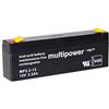 EMCom Batteria al piombo Multipower MP2.3-12 (2.2-12), 12 Volt, 2,3 Ah