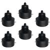 FELTECHELECTR 6 Pezzi Tweeter Piezoelettrico per Auto Nero Corpo in Plastica, Caratteristiche Stabili, Sostituzione per Tromba Audio Auto, Accessori Audio Leggeri e Eleganti