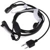 D DOLITY alla Moda Walkie Talkie 2pin Laringofono PTT Auricolare Microfono a Gola Vibrazione per Midland M24 M48 Alan HP450