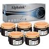 alphaink 5 Toner Compatibili con Epson M1400 C13S050652 per Stampanti per Epson AcuLaser M1400, Epson AcuLaser MX14, Epson AcuLaser MX14NF 2.200 Pagine (5 Nero)