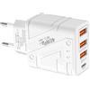 Generic Caricatore da Parete USB, Cubo di Caricabatterie USB,Caricatore Multiporta USB Tipo C 40W | Presa A Parete USB Meccanica, Adattatore 4 Porte A Ricarica Rapida Per Telefoni Portatili, Tablet E Computer