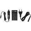 vhbw caricabatterie compatibile con Panasonic CGA-DU06, CGA-DU07, CGA-DU12, CGA-DU14 batterie di videocamera, reflex - Stazione di ricarica