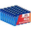 AgfaPhoto Batterie Alcaline PLUS AA LR6 1.5V Confezione da 40, Lunga Durata, Ideali per Telecomandi Giocattoli Fotocamere e Altro, Prestazioni Affidabili, Conservazione 7 Anni