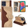 JIUNINE Cover per Samsung Galaxy M33 5G, Custodia Libro in Pelle Antiurto Flip Portafoglio Case con Silicone Bumper, Supporto Stand, Porta Carte, Fibbia Magnetica per Samsung M33 5G, Giallo