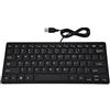 Jadpes tastiera,JadpesTastiera cablata ultrasottile con interfaccia USB, 78 tasti Tastiera cablata mini USB ultra sottile per PC desktop Computer portatile - Mouse ottico ad alta definizion