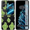 Tumundosmartphone Custodia Cover Dura Trasparente per Oppo Trovare N2 Flip 5G Disegno Cactus Disegni