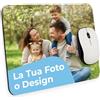 Cimpress Tappetino Mouse Personalizzato con Foto o Nome, 24 × 20 cm, Mousepad Antiscivolo Personalizzabile con Immagine o Testo, Idea Regalo per Uomo, Donna, Bambini, Ufficio o Gamer