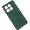 Kepuch Silklike Cover per Xiaomi 14T PRO - Custodia Case Piastra Metallica Incorporata per Xiaomi 14T PRO - Verde