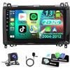 iSpchen Android 13 Autoradio portatile con Carplay Android Auto per 04-12 Mercedes Benz B200 per Mercedes-Benz W906 Sprinter 06-12 9 Pollici TouchScreen Radio con Carplay e Android Auto 2G+32G