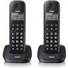 Brondi Chi Parla Brondi Gala Twin Telefono Cordless, Funzione ECO DECT, Nero