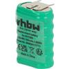 vhbw NiMH Batteria a bottone di ricambio (150mAh, 7,2V, NiMH)