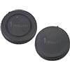 Generico KIT SET TAPPO corpo macchina retro obiettivo COVER rear lens body cap camera fotocamera mirrorless tappi compatibile con NIKON1 NIKON 1 N1 V1 V2 V3 AW1 S1 S2 J1 J2 J3 J4 J5