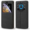 Shantime Custodia Flip in Pelle con Finestra Compatibile con Doogee Blade 20 Play 5G, Display Visibile, Chiusura Magnetica Invisibile e Slot Carta(Nero)