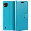 Shantime Custodia Portafoglio in Pelle PU Compatibile con Wiko Y62 Plus, Cover con Chiusura Magnetica, Tasche per Carte e Funzione Stand