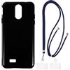 Shantime Custodia TPU con Tracolla/Collana a Spalla Compatibile con Brondi Amico Smartphone S Nero, Cover Protettiva Antiurto con Laccio Regolabile