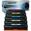 alphaink 5 Toner Compatibili con Canon 054H 054 CRG-054H per Stampanti Canon ImageClass MF640C MF642Cdw MF641Cw MF643Cdw MF644Cdw MF645Cx LBP621Cdw (2 Nero 1 Ciano 1 Giallo 1 Magenta)