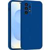 Mixroom - Cover Custodia Case per Samsung Galaxy A23 4G / 5G Protezione Fotocamera in Silicone TPU Morbido Opaco Bordi Piatti Colore Blu