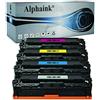 alphaink 4 Toner Compatibili con Canon 054H 054 CRG-054H per Stampanti Canon ImageClass MF640C MF642Cdw MF641Cw MF643Cdw MF644Cdw MF645Cx LBP621Cdw (1 Nero 1 Ciano 1 Giallo 1 Magenta)